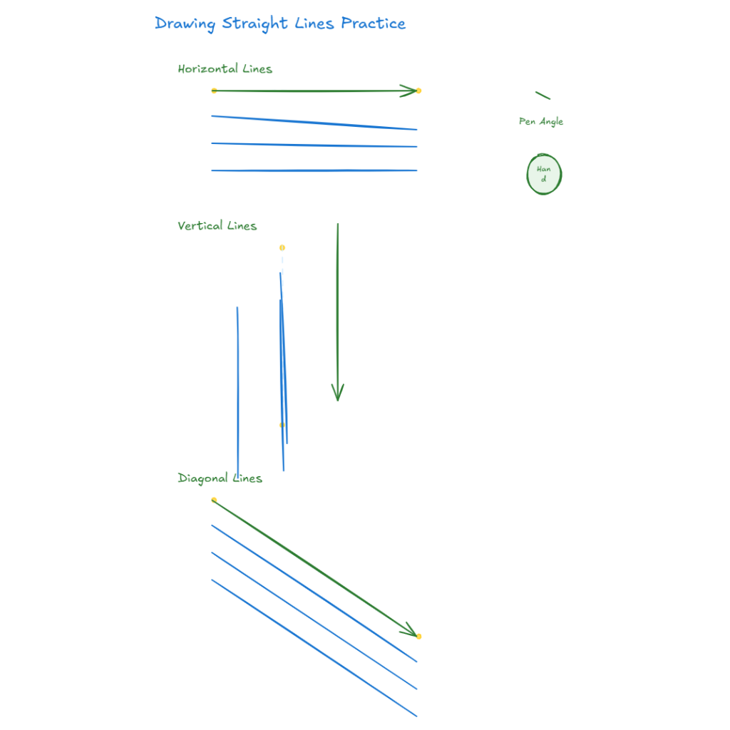 Drawing Straight Lines Practice