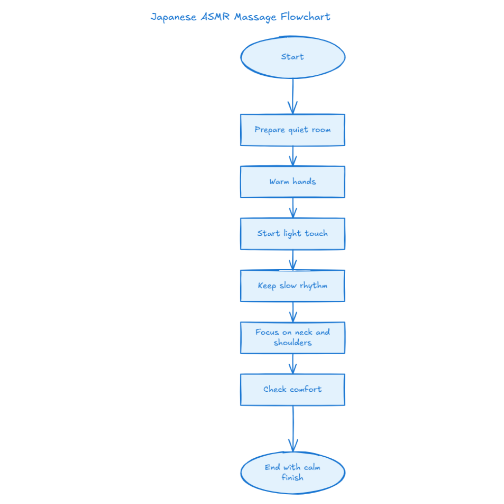 Japanese ASMR Massage Flowchart
